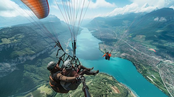 Découvrez le parapente à annecy : stages et vols en tandem